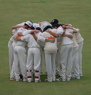 A group of players mourn Cricket Umpiring