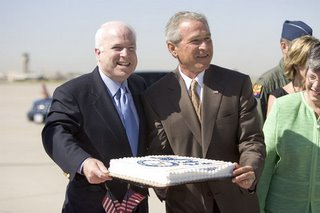 Bush, McCain cake