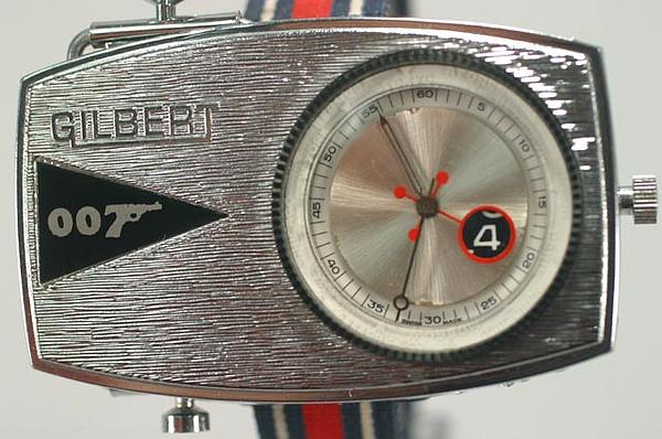 1960's James Bond Gadget Watches by Gilbert & Moeris