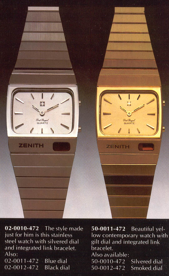 1976 Zenith 'Time Command' Analog-digital LED Hybrid Watch