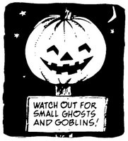 Halloween Pumpkin, Ghost and Goblins
