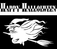 Halloween Witch on Broomstick, American Forces Information Service.