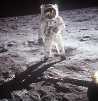 AS11-40-5903 (20 July 1969) --- Astronaut Edwin E. Aldrin, Jr.