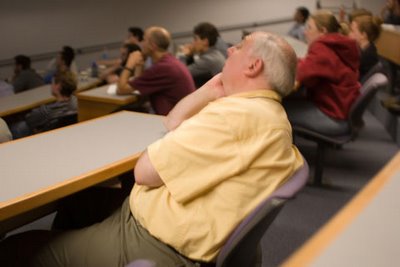fall asleep at one or more meetings