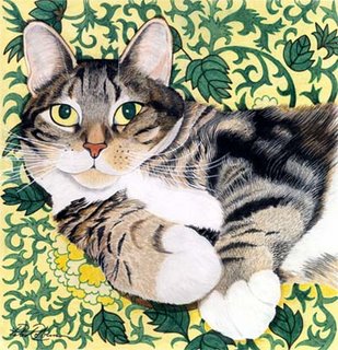 Cat Paintings by Peter Robinson