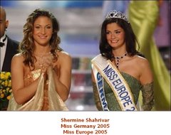 Shermin Shahrivar Miss Europe 2005