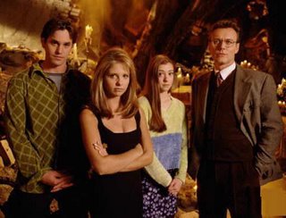 Xander, Giles, Buffy y Willow