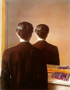 René Magritte's 'La Reproduction Interdit' (slightly altered)