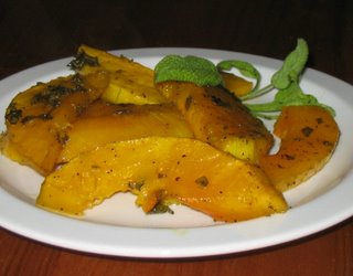 roasted butternut squash with sage