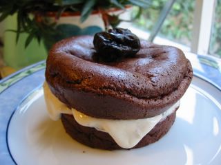 Squidgy Chocolate Cakes with Prunes