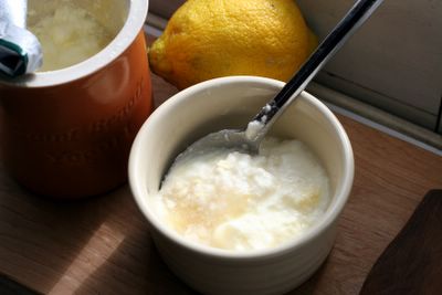photograph picture st benoit french style artisinal yogurt with lemon