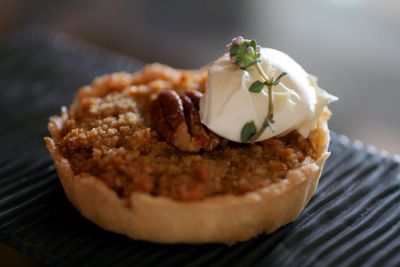 photograph picture of  Maple Syrup and Pecan Tart