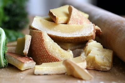photograph picture of old cheese rinds