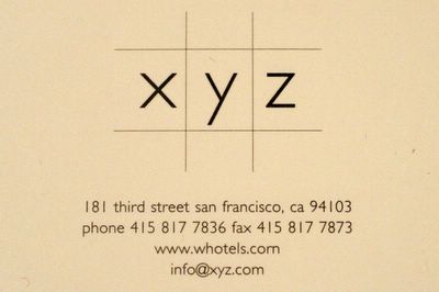 photograph picture XYZ w hotel san francisco restaurant review 