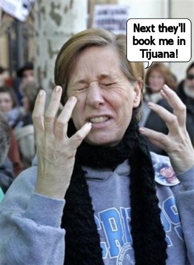 Media whore Cindy Sheehan goes to Europe
