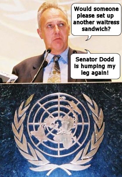 Senator Tom Dodd really, really loves Mark Malloch Brown