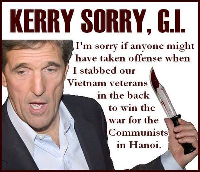 John Kerry stabs American soldiers in the back
