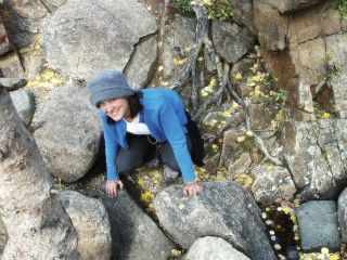 Lindsay rock climbing?