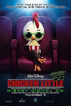 Photo: Chicken Little one-sheet movie poster.