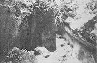 'el agujero del Castellá' que vería Clapés (foto J. R. 1986)