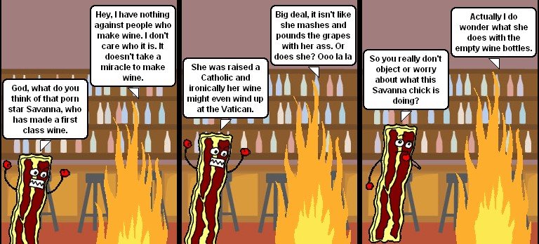 God Porn - THE ATHEIST JEW: Bacon and God: Porn Star Turns Wine Into Money