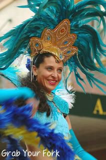 Latin dancer in blue 2