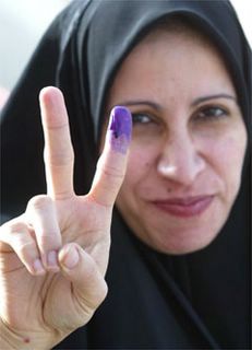 Iraqi Woman Voter, Jan 2005