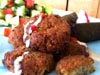 photograph picture of falafel vegan and vegetarian snack and sandwich recipes for IMBB#19