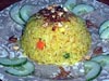 photograph picture of vegan main meal entree Pineapple Fried Rice recipes for IMBB#19
