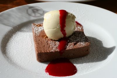 photograph of chocolate dessert Riverstation restaurant and bar in Bristol, England