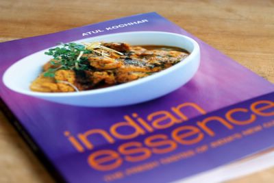 photograph picture of the recipe book indian essence by Atul Kochhar