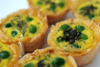 photograph picture of little pea and mint tartltes from Donna Hay magazine