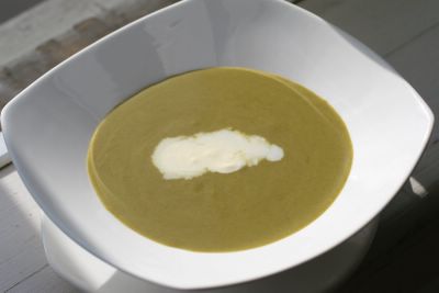 photograph picture of Classic French style sorrel soup recipe