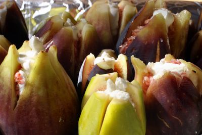 photograph picture of some figs from Knoll Farms stuffed with goat cheese 