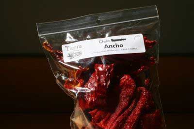 photograph picture of Tierra ancho dried chiles