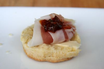 ham scone pepper jam