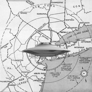 Saucer Over North Bergen Map