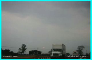 UFO Over Cuautla 3 Framed