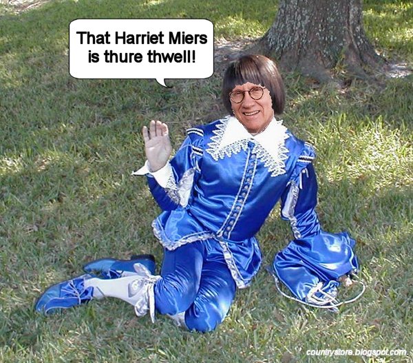 Harry Fauntleroy Reid says Harriet Miers is thure thwell