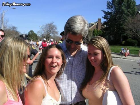 John Kerry checking out my friend’s boobs