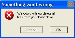 Windows Error Message Gallery