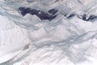 An Aerial View of Cat Skiing Terrain