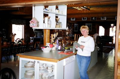 Jeannie Cook, hostess and cook at the Kicking Horse Canyon B&B