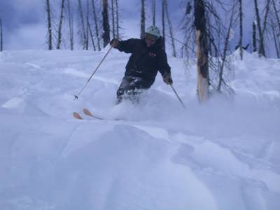 Powder Skiing in the Old Burns
