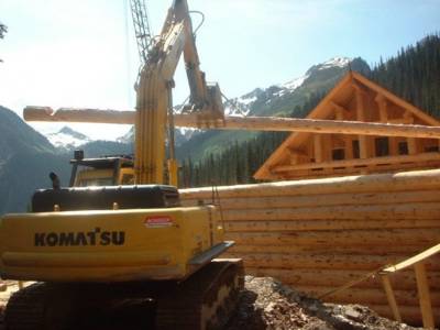 Mountain Lodge Construction at Chatter Creek Cat Skiing