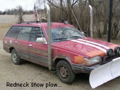 Redneck Snow Plough