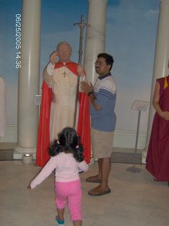 Pope (Not the Benedict) John Paul - Indian Style  - Wax Museum
