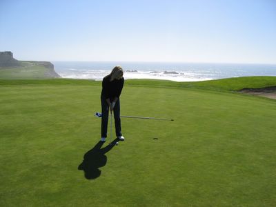 17th green on the Old Course at Half Moon Bay