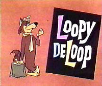 Loopy DeLoop title card logo