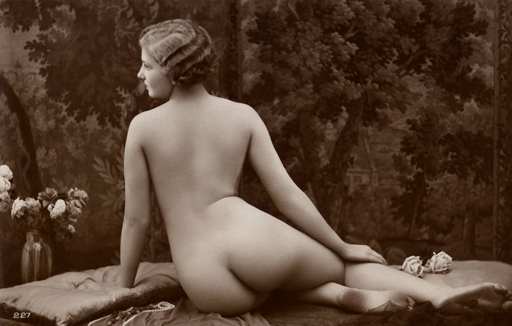Erotic Photo Of A Naked Woman Vintage Photography Photograph By French Scho...